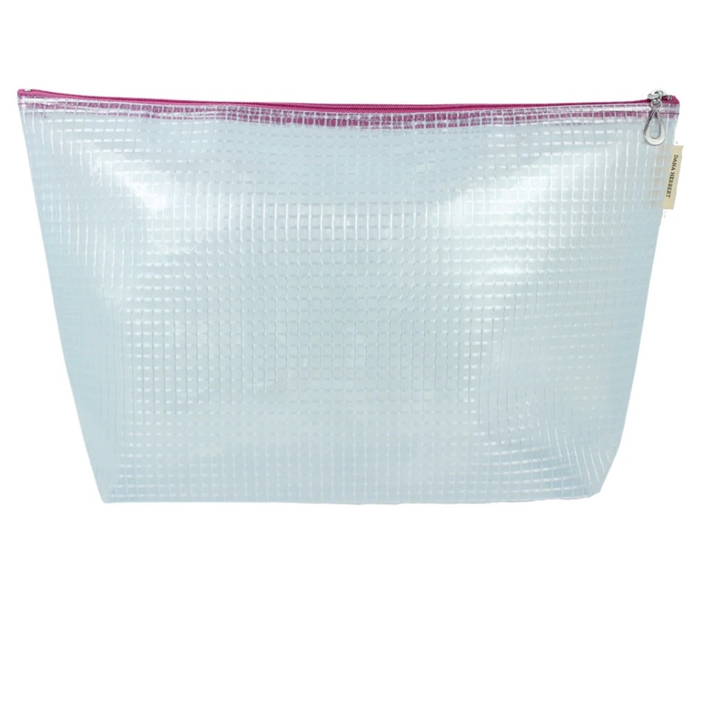 Dana Herbert Designs “The Grid” Vinyl Makeup Bag – M